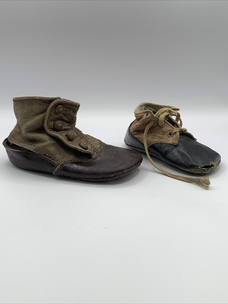 2 Different Victorian Baby Shoes