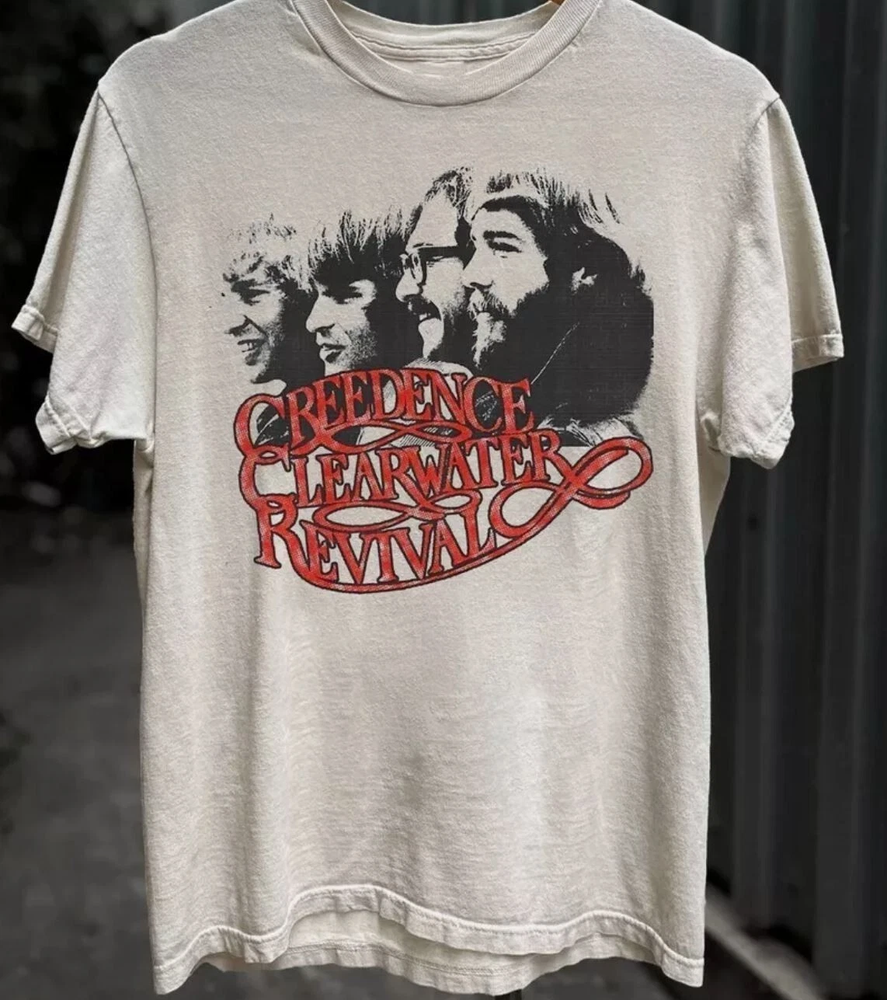 Vtg Creedence Clearwater Revival Sand Shirt Unisex S to 5XL white PA5460