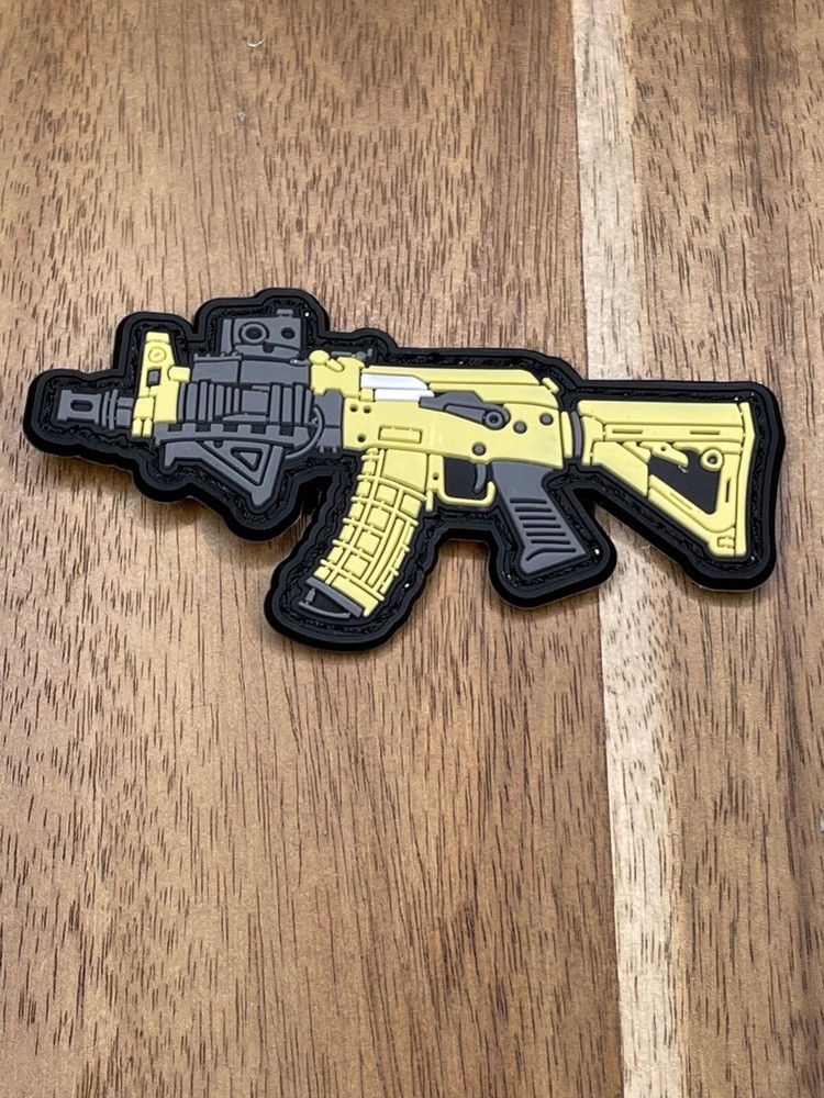 AK47 PVC Patch Hook Loop Airsoft Tactical Morale Assault Rifle Dynamics