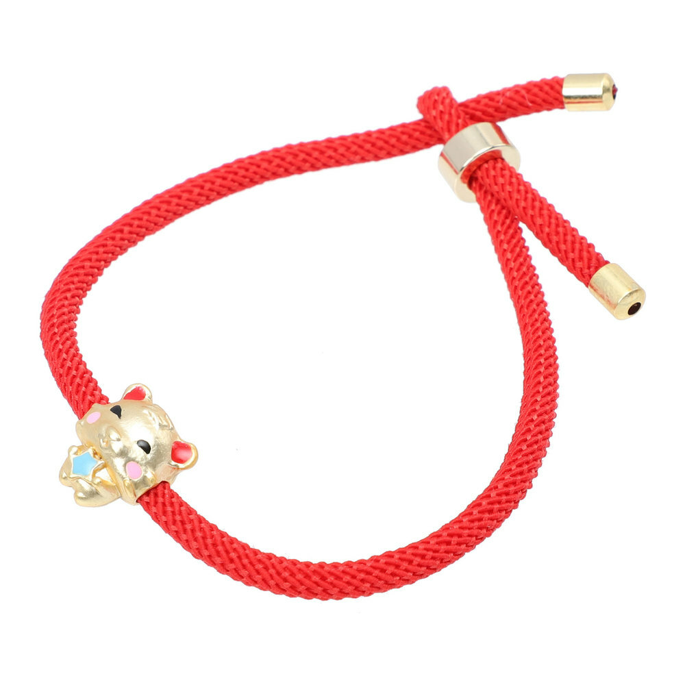 1PC New Year Tiger Bracelet New Year Woven Bracelet Rope Wristband Red