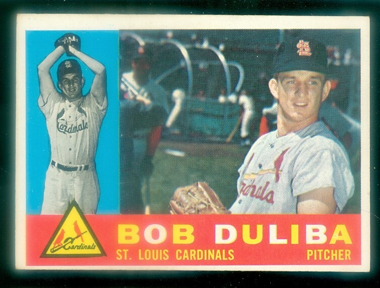 1960 Topps #401 Bob Duliba Baseball Card EXMT Condition