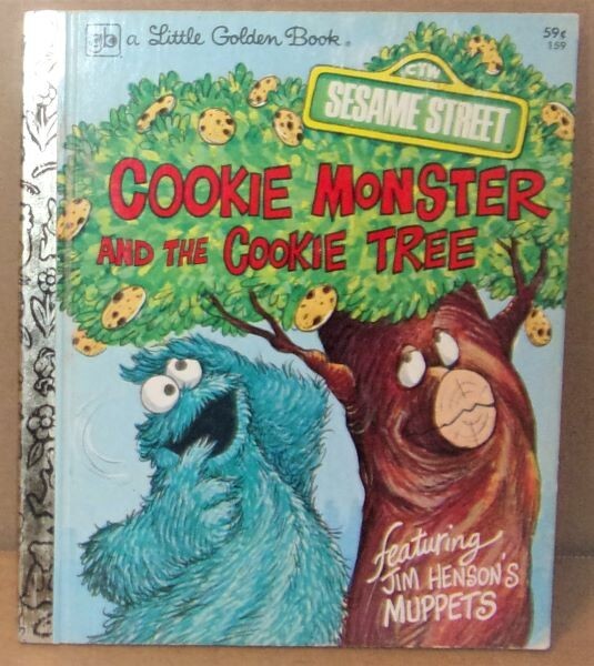 1977 Sesame Street Cookie Monster & The Cookie Tree Little Golden Book Preowned