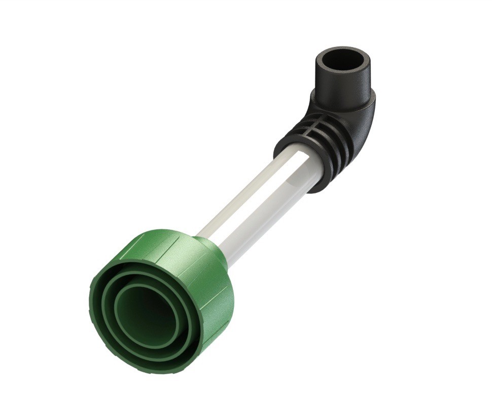 Diyvac ® GREEN.Wet vac attachment tool clears clogged a/c condensate drain lines-image