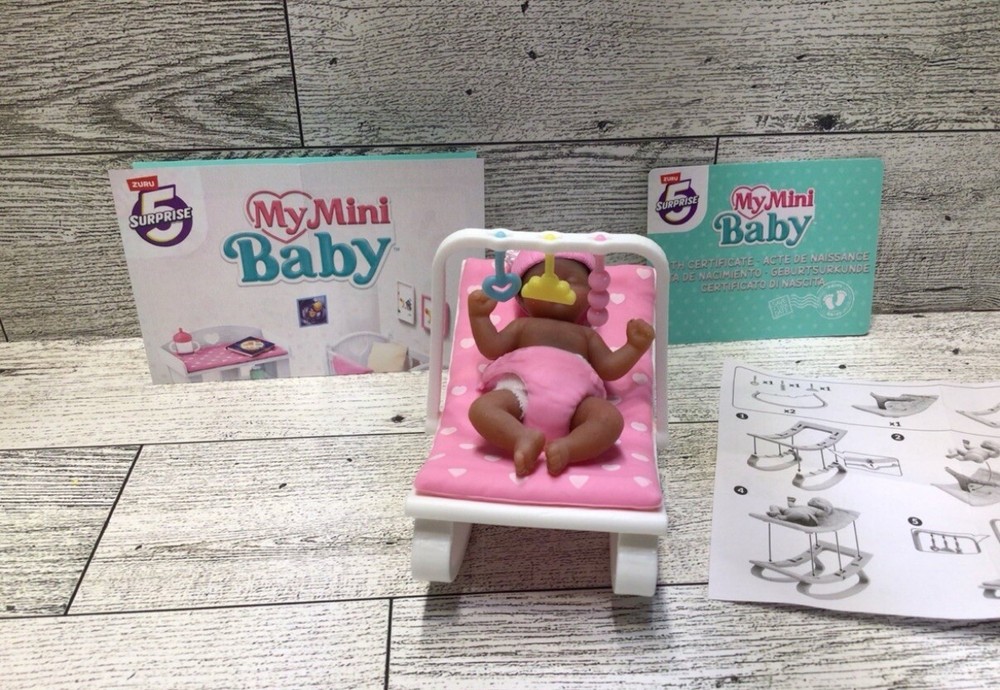 Zuru My MINI BABY PINK BOUNCER miniature silicone doll
