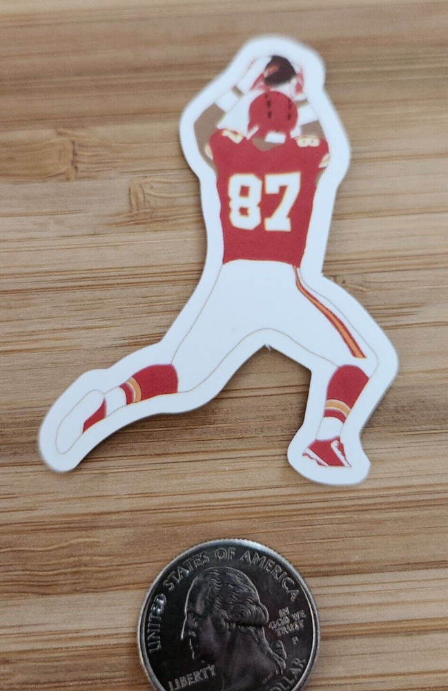 Travis Kelce NFL Kansas City Chiefs Sticker Decal Football Fan Gift