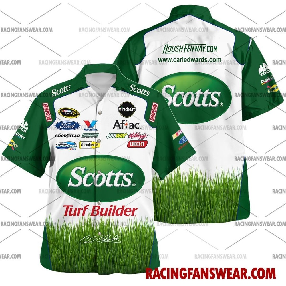 Carl Edwards NASCAR 2010 Hawaiian Racing Polo Shirt