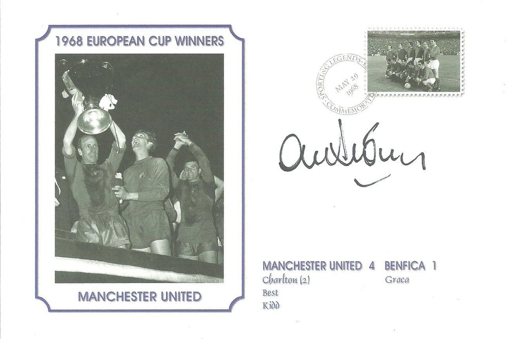 Alex Stepney - MANCHESTER UNITED - Signed Commemorative Cover