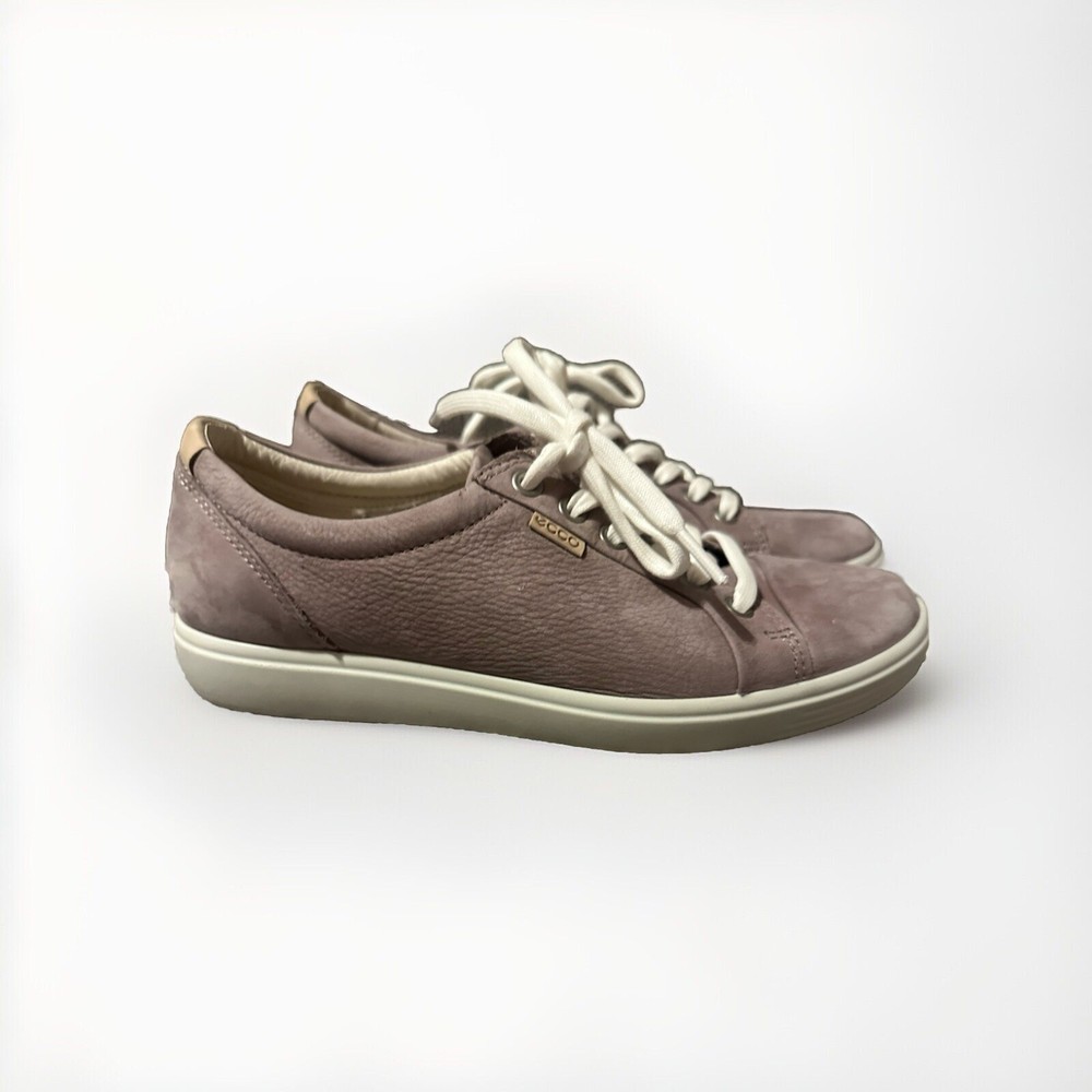 Ecco Women’s Lavender Leather Lace Tennis Shoe Size 7