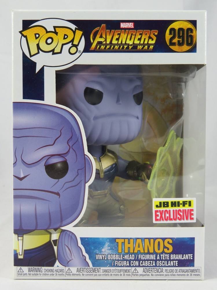 Marvel Funko Pop - Thanos - Avengers Infinity War - No. 296 -Free Protector