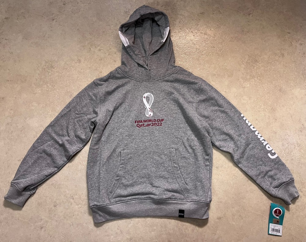 NWT 2022 WORLD CUP Germany 🇩🇪 Women’s Hoodie - Hooded Sweatshirt ✅ Gray Large