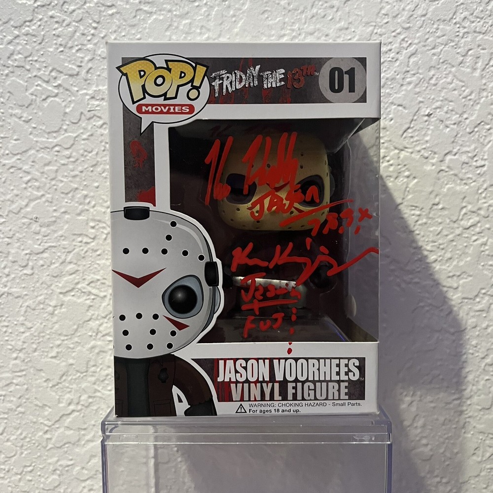 Funko Pop! Friday The 13th Jason Voorhees Signed Kane Hodder/Ken Kirzinger JSA