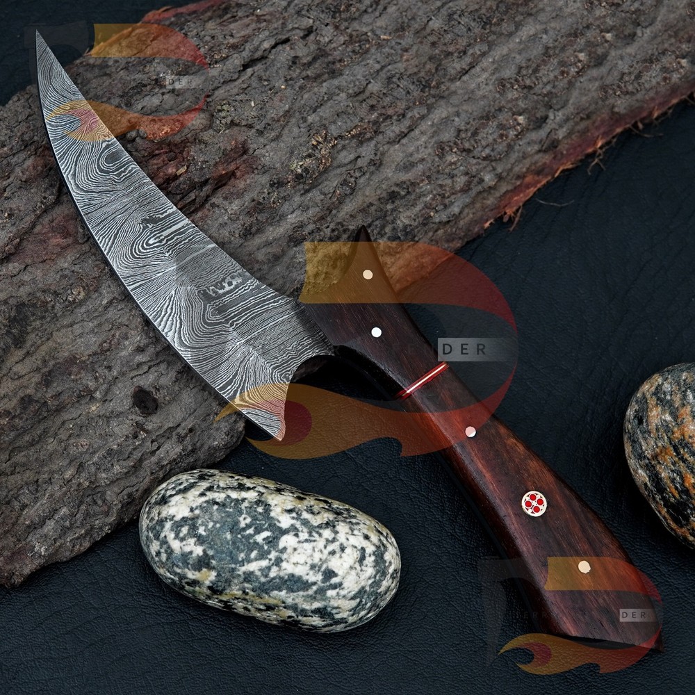Custom Handmade Damascus Steel karambit knife beautiful handle/Sheath
