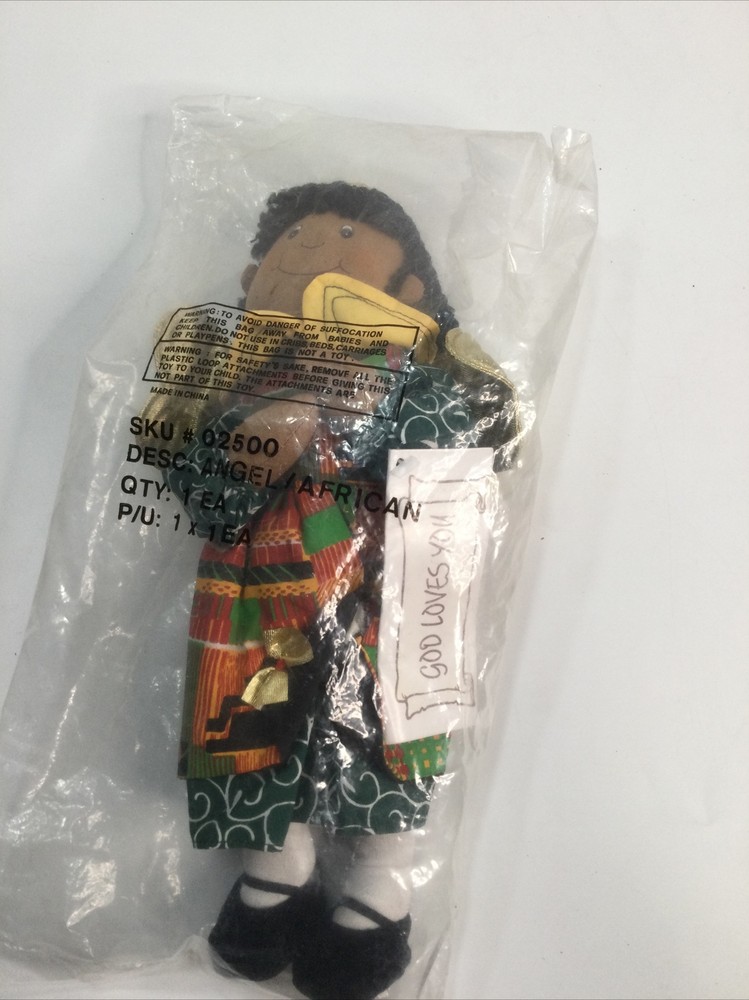 Abbey Press Message Angel Plush African American 