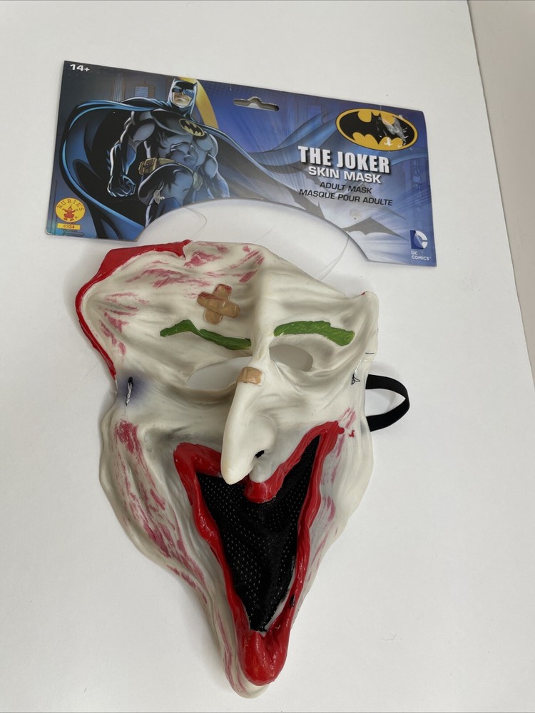 Joker Skin Face Mask Batman DC Comics Fancy Dress Halloween Costume Accessory