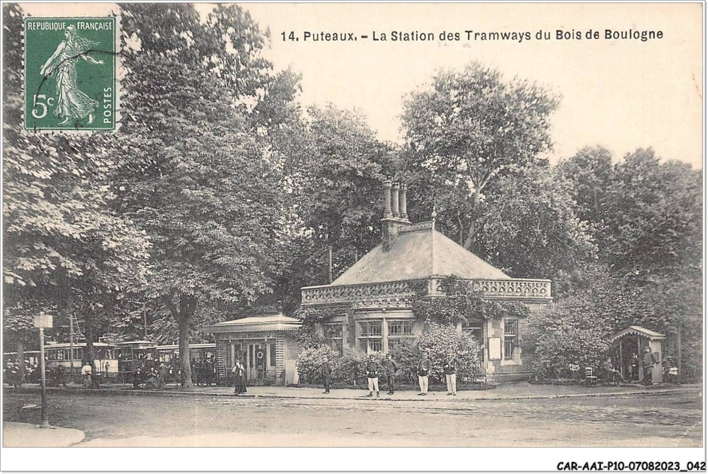 CAR-AAIP10-92-0884 Puteaux Tram Station in Bois de Boulogne