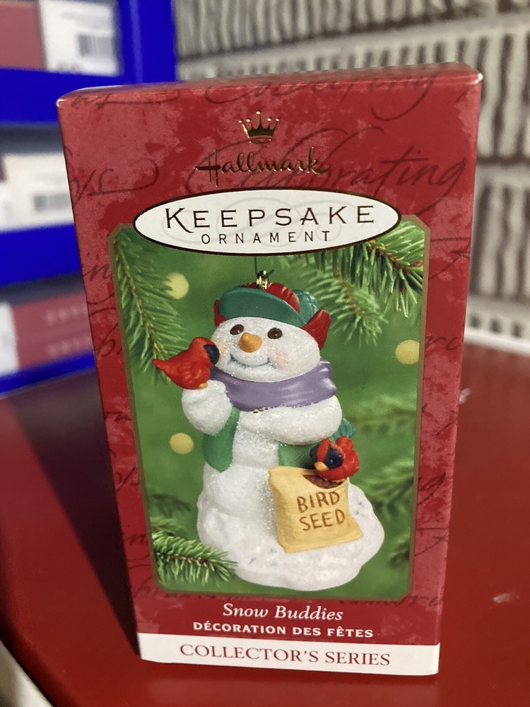 Snow Buddies Snowman & Cardinal 2000 Hallmark Keepsake Christmas Ornament