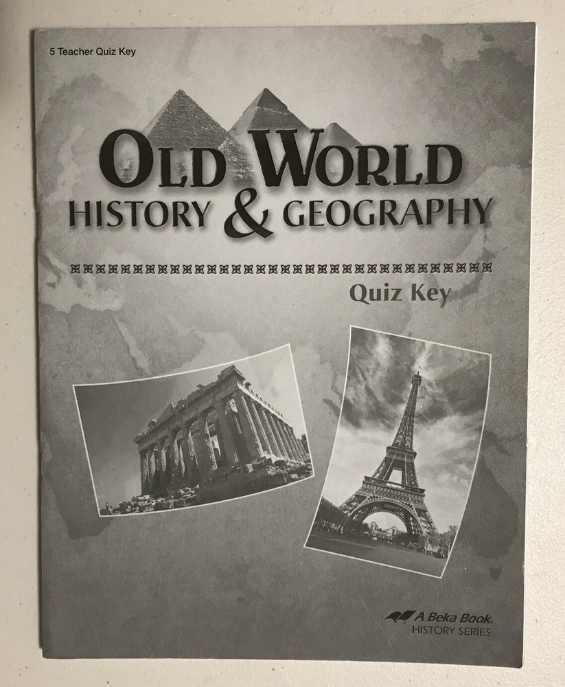 Abeka 5th Grade Old World History Geography Teacher Quiz Answer Key-image