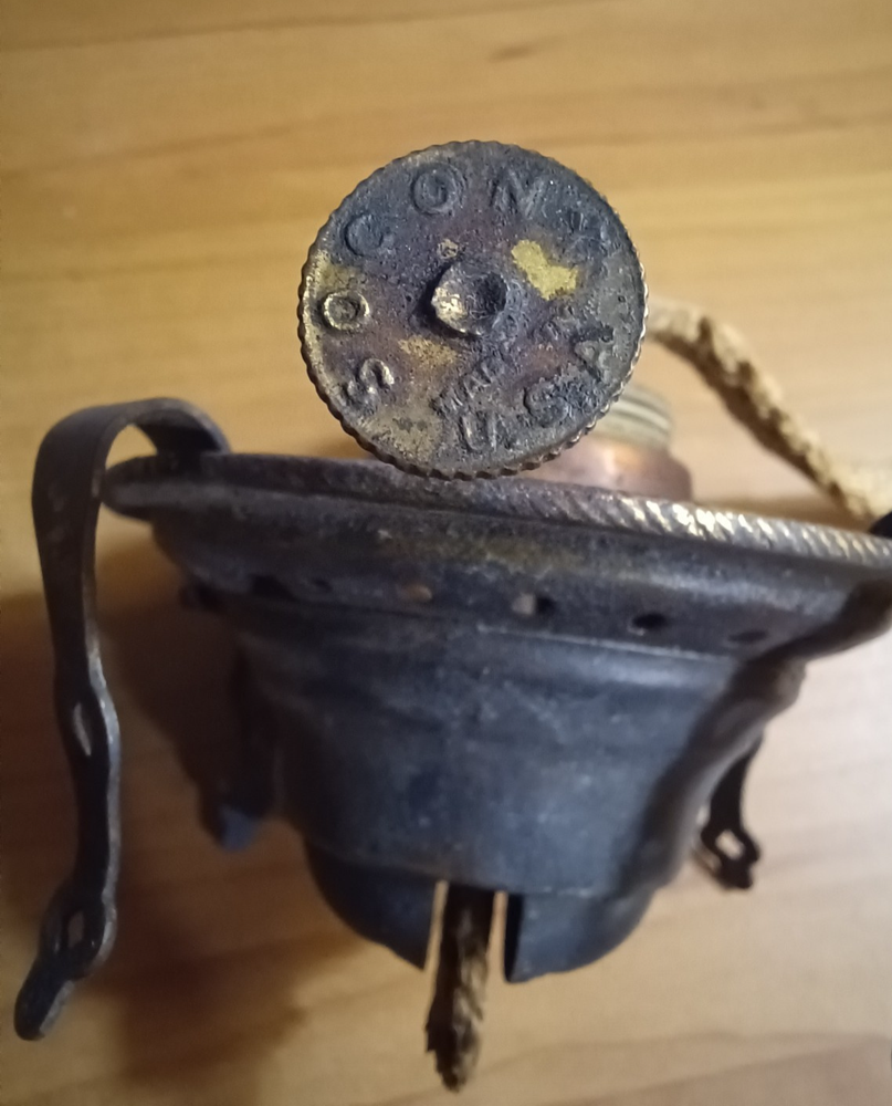 Antique -Vtg  #1 Socony Burner for Kerosene Oil Lamp