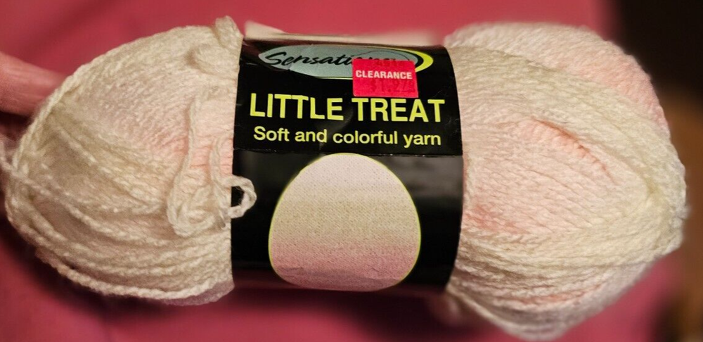 Sensations Little Treat Soft and Colorful Yarn Turquoise / White OR Pink / Green