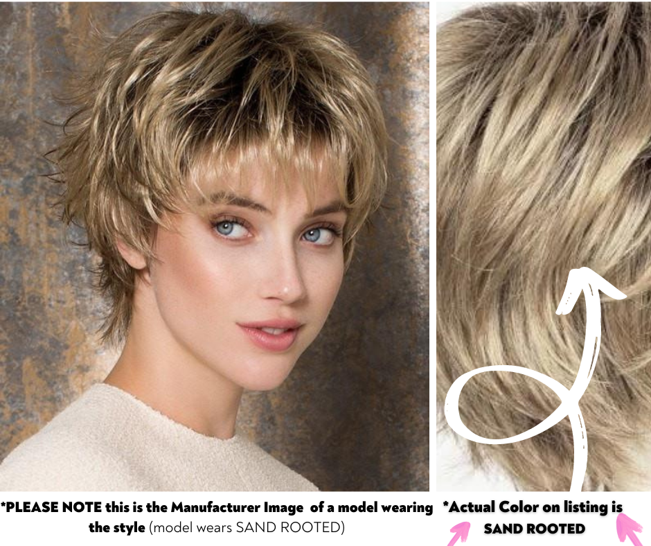 Open Box ellen wille Click | Short Synthetic Wig (Basic) - Sand Rooted