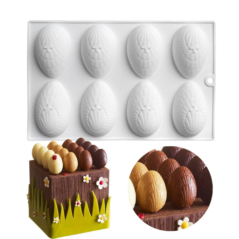 mostsom Silicone Molds Silicone Easter Egg Shapes , Non-stick Candy Gummy Molds