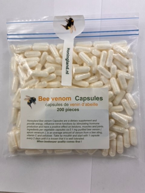 Bee Venom Capsules, Cápsulas de Veneno de abejas , Veleno d'api,   200 pieces-image