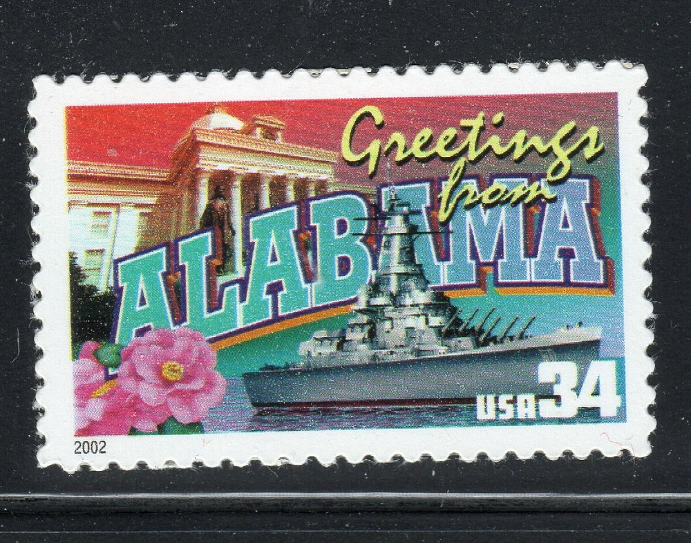 3561 * ALABAMA GREETINGS  * U.S. Postage Stamp  MNH