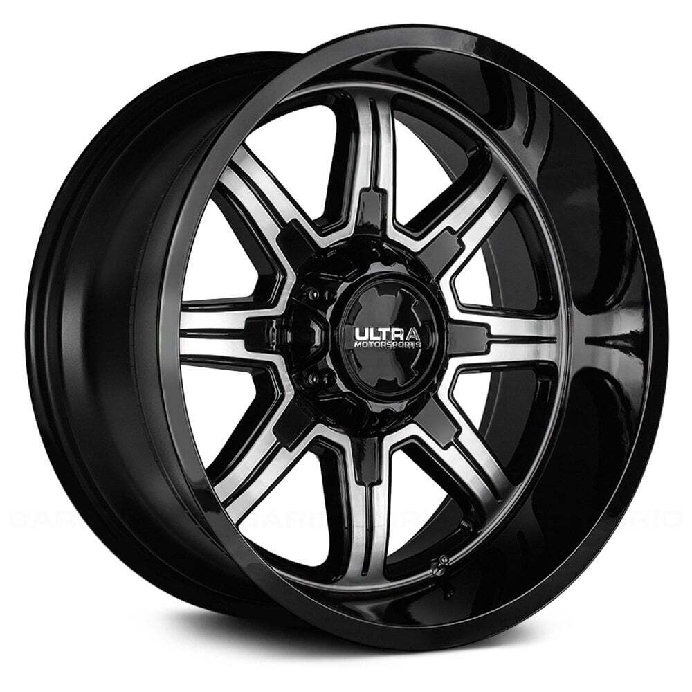Ultra 229U MENACE WITH COVERED LUGS Wheel 20x10 (-25, 6x139.7) Black Single Rim