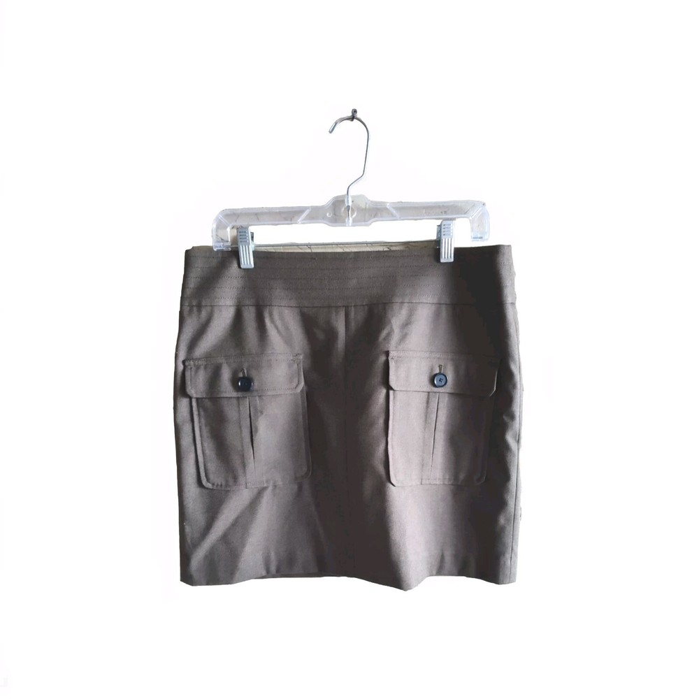 Loft Size 10 Mini Skirt Polyester Blend with Double Front Pockets Lined