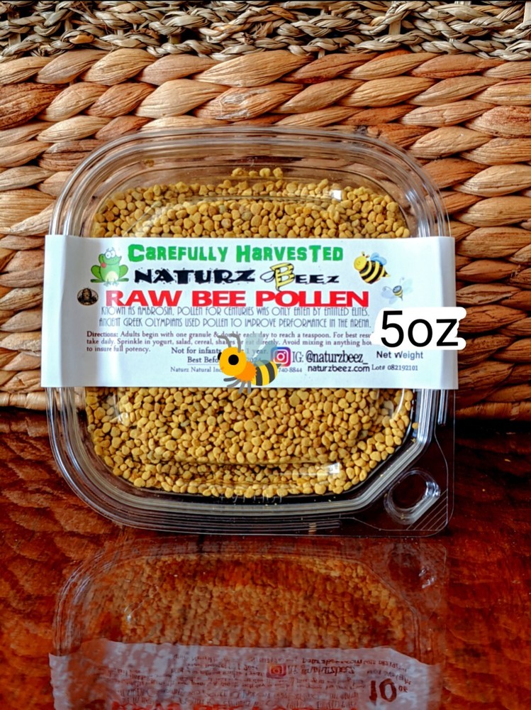 BEE POLLEN PURE RAW CAREFULLY HARVESTED 5oz / 141g Seasonal Allergies, Energy