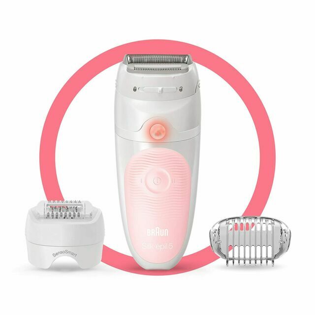 Braun Silk-épil 5 5-620 Cordless Wet & Dry Epilator, Shaver & Trimmer - Flamingo Pink