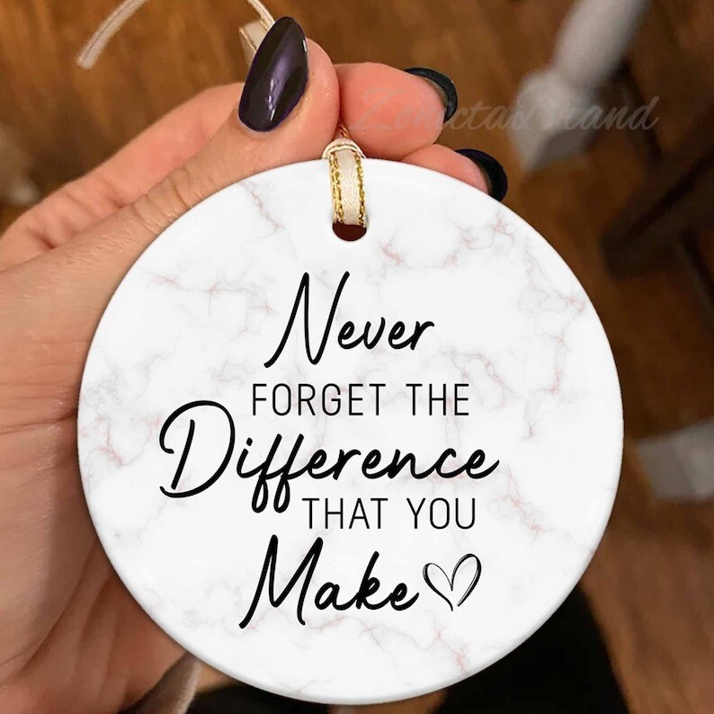 Retirement Ornaments Gift for Friend, Coworker Leaving Ornament, Appreciation...