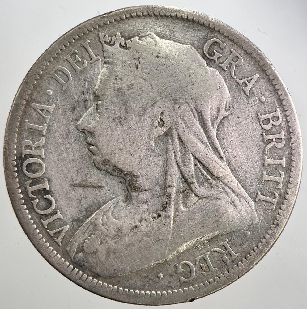 1893 Victoria Half-Crown Silver Coin - Collectable Grade Condition