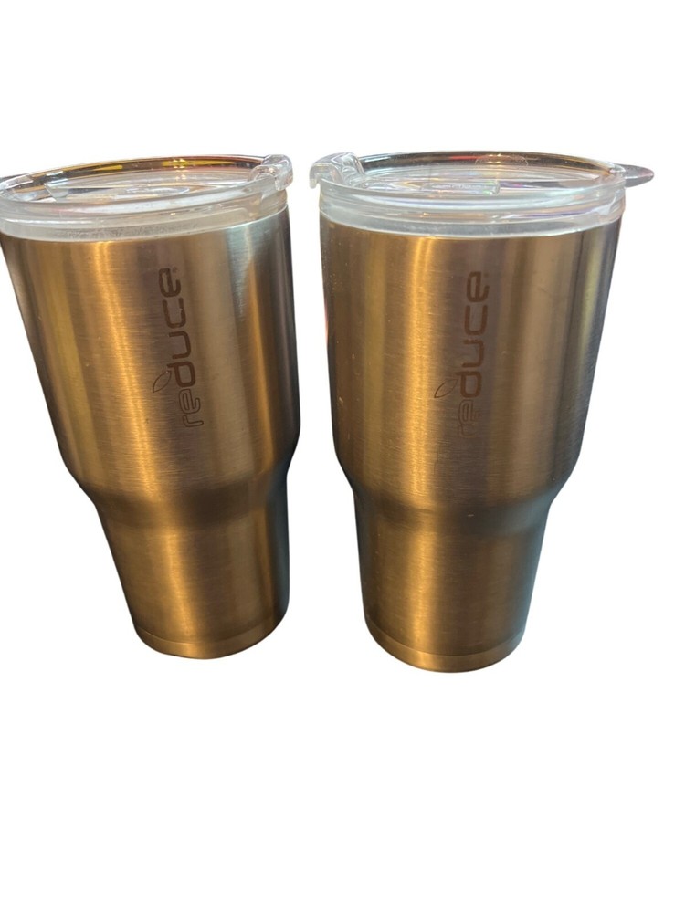 Stainless Steel Reduce Tumbler Set With Dishwasher Safe Lids 30oz 0.89L Vacuum I