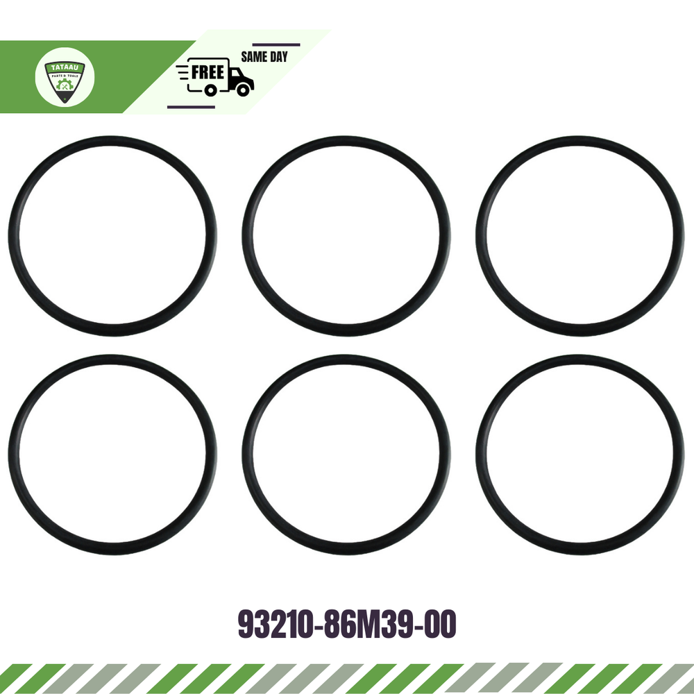 93210-86M39-00 Fits Yamaha Outboard 50-175 HP Prop Shaft Housing O-Ring x 6 PCS