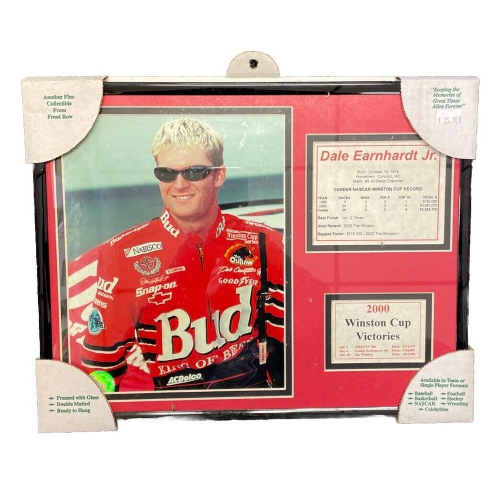 Dale Earnhardt Jr NASCAR Cup Career Record Wall Collage by Front Row Collectibles