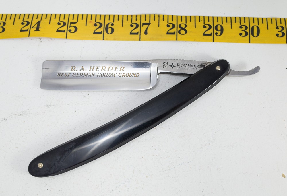 NOS Rich Abr Herder 72 Solingen Straight Razor Shave Ready-image