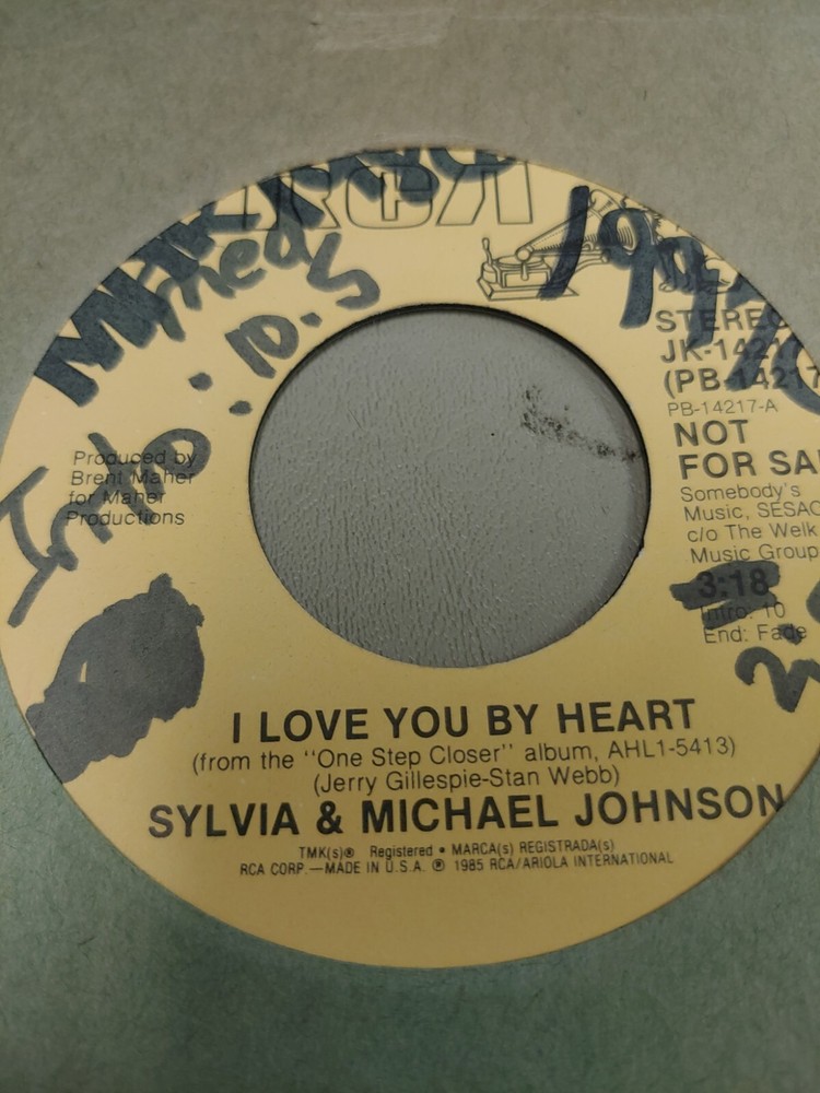 SYLVIA & MICHAEL JOHNSON I LOVE YOU BY HEART 7