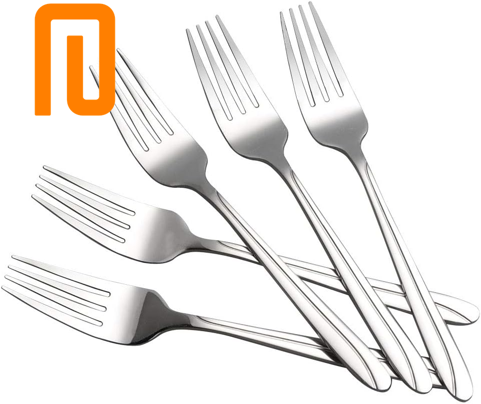 16-Piece Stainless Steel Dinner Forks Set, 8.1 Inch Elegant Table Forks