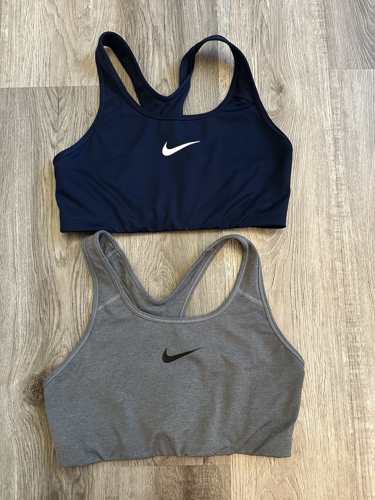 Nike Lot of Two sports bras size Large - Grey And  Blue, Unpadded