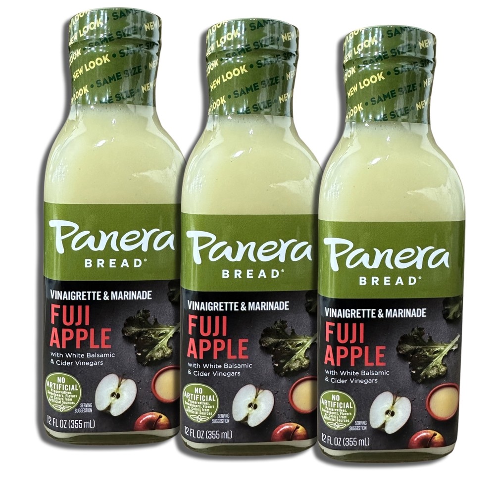 Panera Fuji Apple Vinaigrette Salad Dressing & Marinade 12 Ounce Pack
