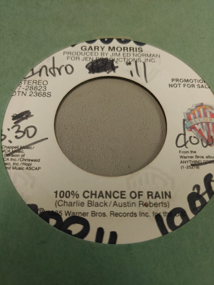 GARY MORRIS 100% CHANCE OF RAIN 7