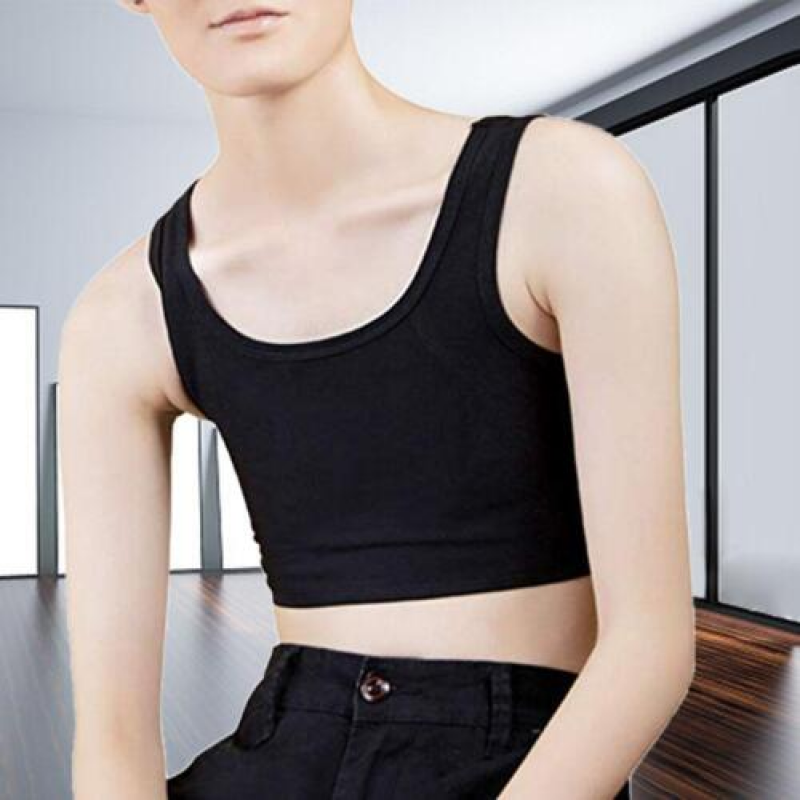 Lesbian Tomboy Chest Binder Slim Fit Tank Unders Vest for Women