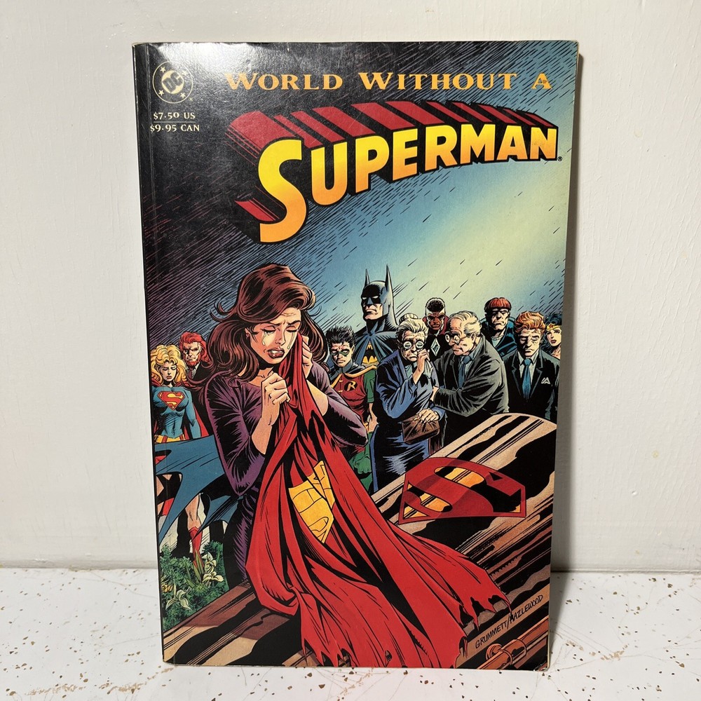 1993 DC Comics SUPERMAN: World Without a Superman Hardcover July Issue-image