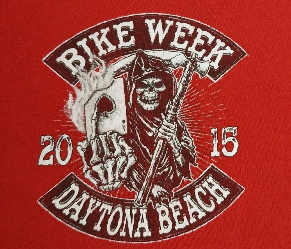 Daytona Beach Bike Week 2015 T-shirt Size L.