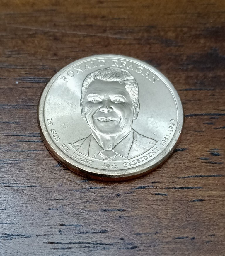 2016-P President Reagan dollar, BU from Mint roll