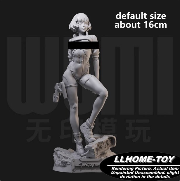 Anime Sasha Yakovleva Hacker 3D Printed Unpainted Resin Figure DIY Model Kit