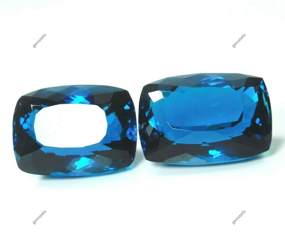 Certified AA+ Teal Sapphire Gemstone 108 Ct Cushion Cut Huge Size-image