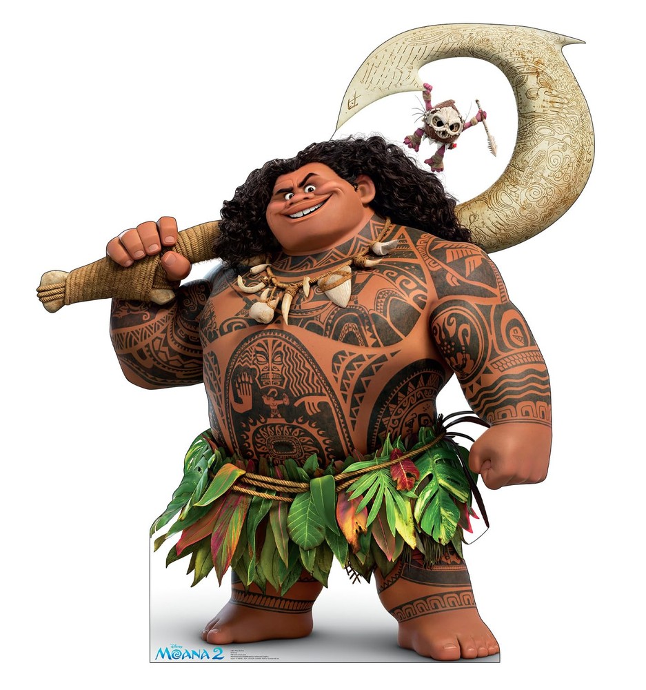 Maui & Kotu Life Size Cardboard Cutout Standup - Disney's Moana 2 (2024 Film)