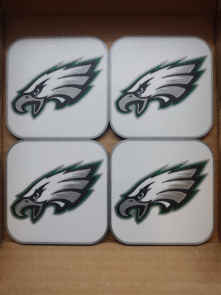 PHILADELPHIA EAGLES NFL DRINK COASTERS FOOTBALL 3.5